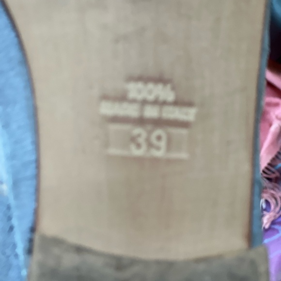 Italian light blue leather shoes sz 39 Arcadia brand - Picture 2 of 5